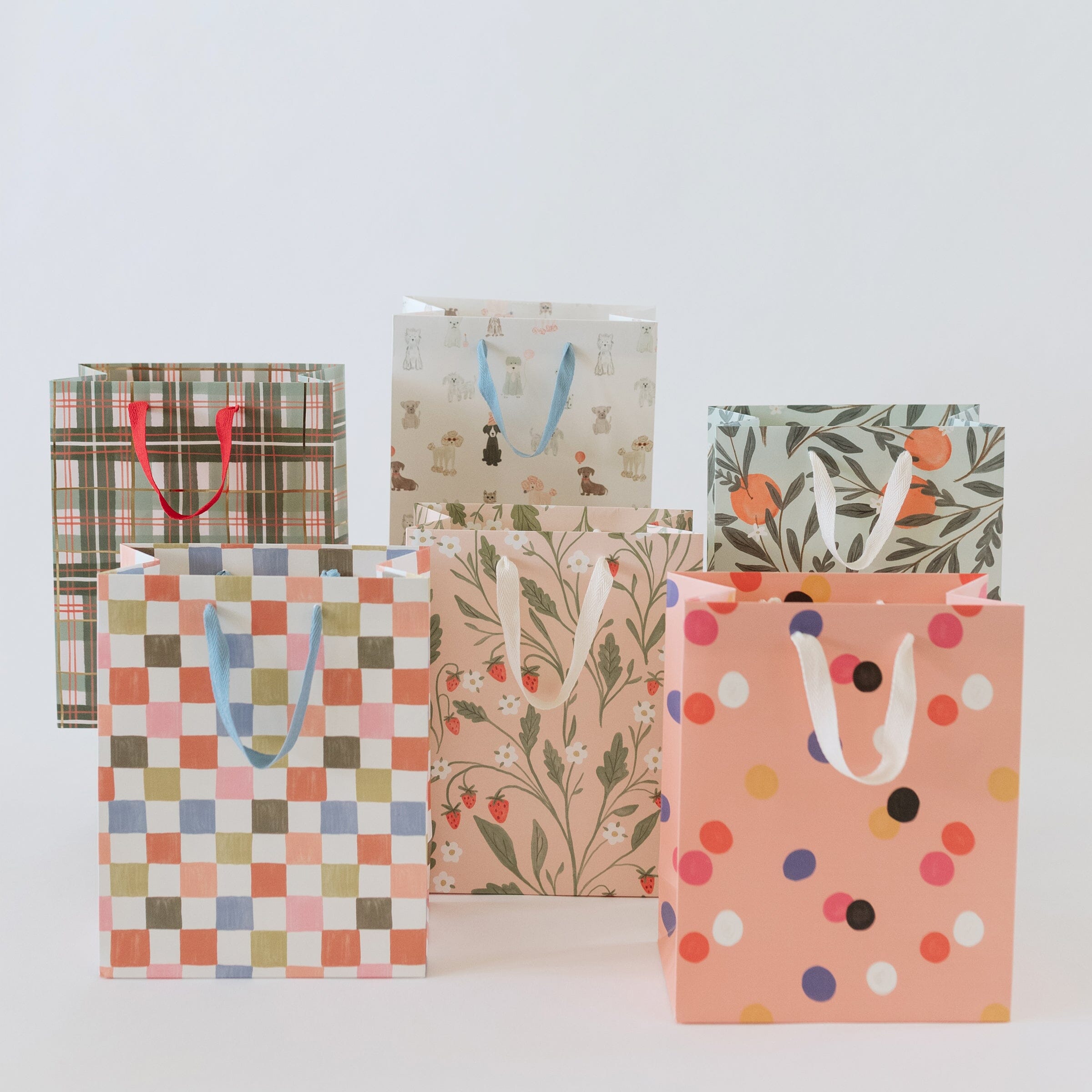 Holiday Plaid Gift Bag - Ramona & Ruth 