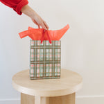 Holiday Plaid Gift Bag - Ramona & Ruth 