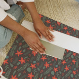 Holiday Poinsettia Gift Wrap - Ramona & Ruth 
