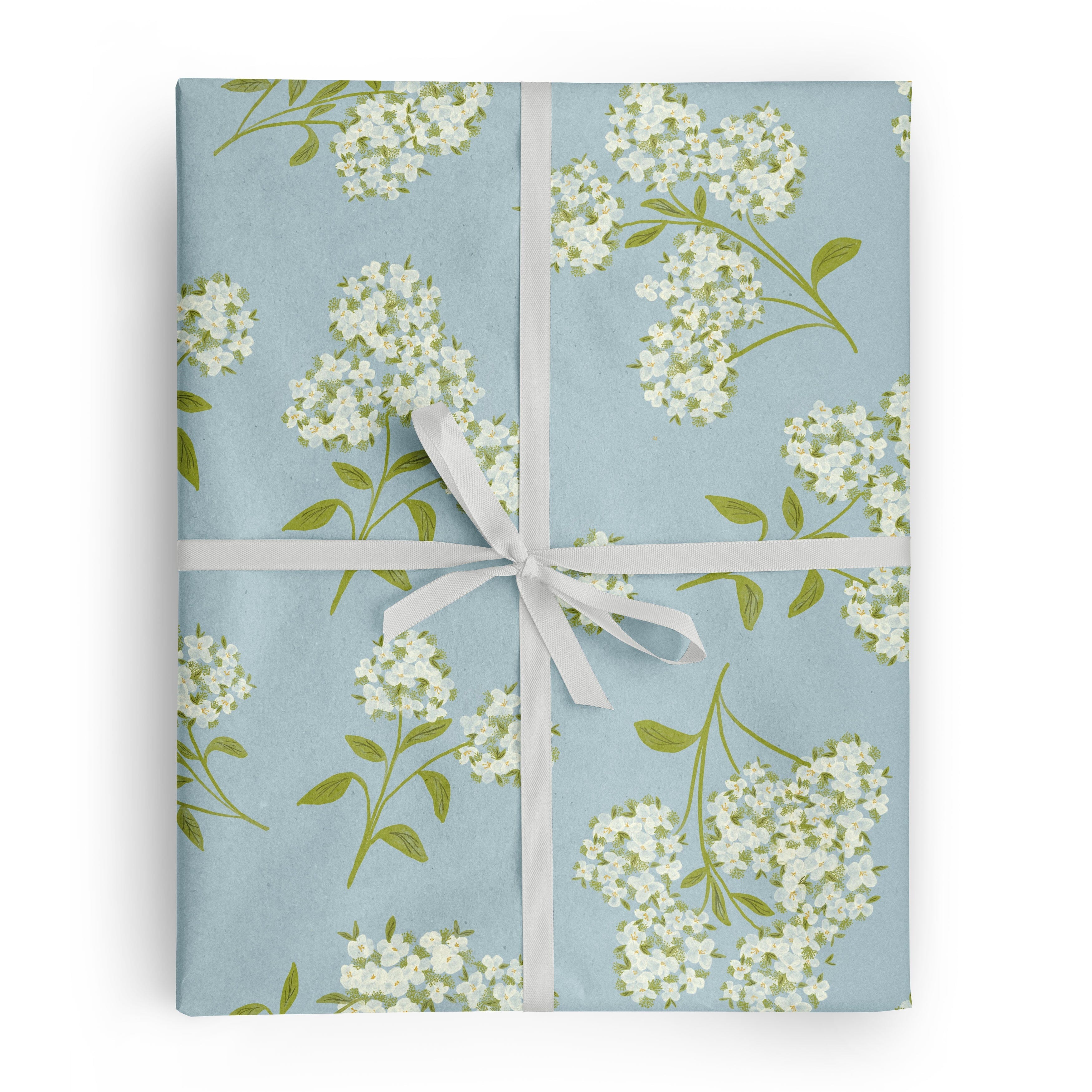 Hydrangeas Gift Wrap - Ramona & Ruth 