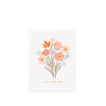 Just For You Bouquet Mini Card - Ramona & Ruth 