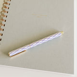 Lavender Check Rollerball Pen - Ramona & Ruth 