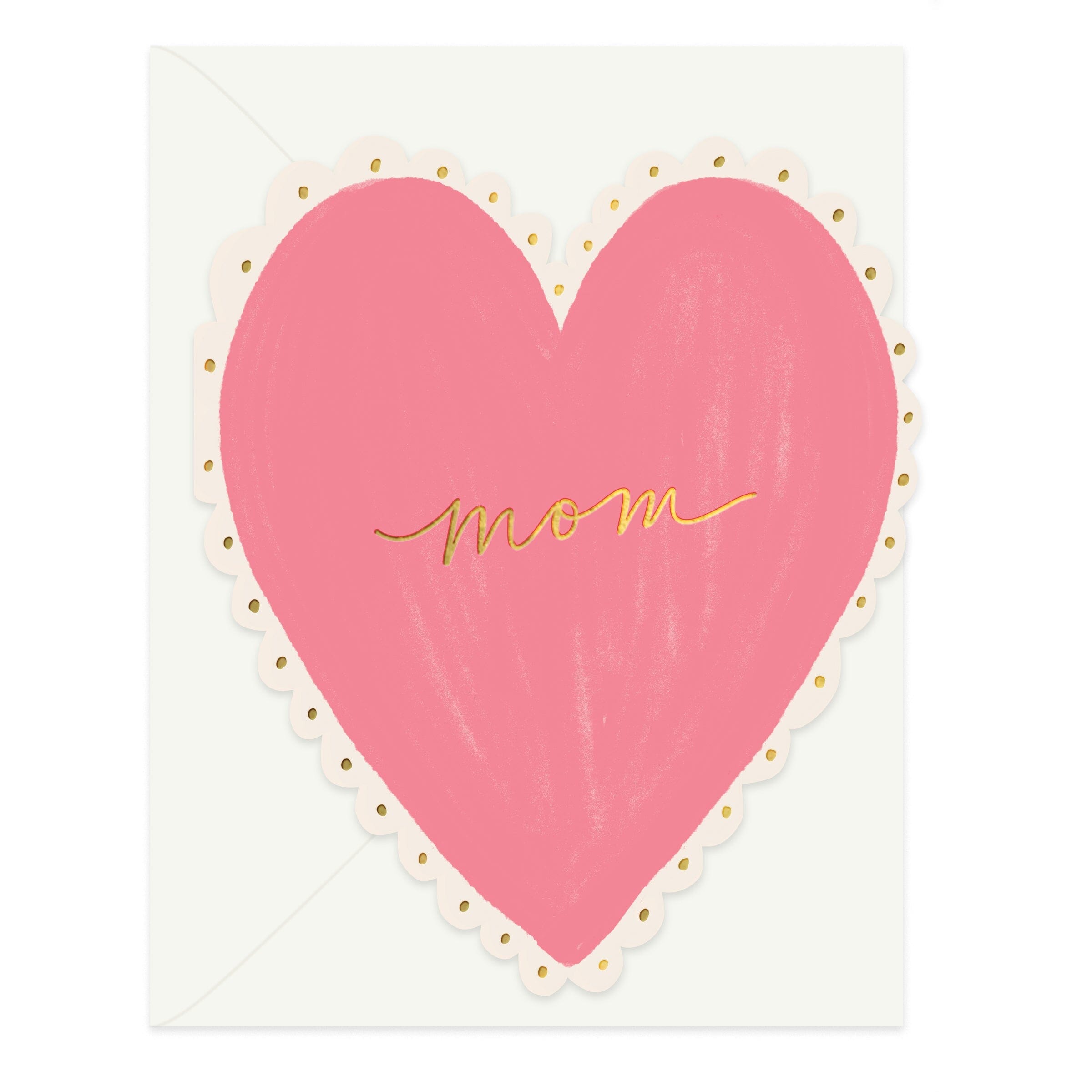 Mom Heart Scalloped Card - Ramona & Ruth 
