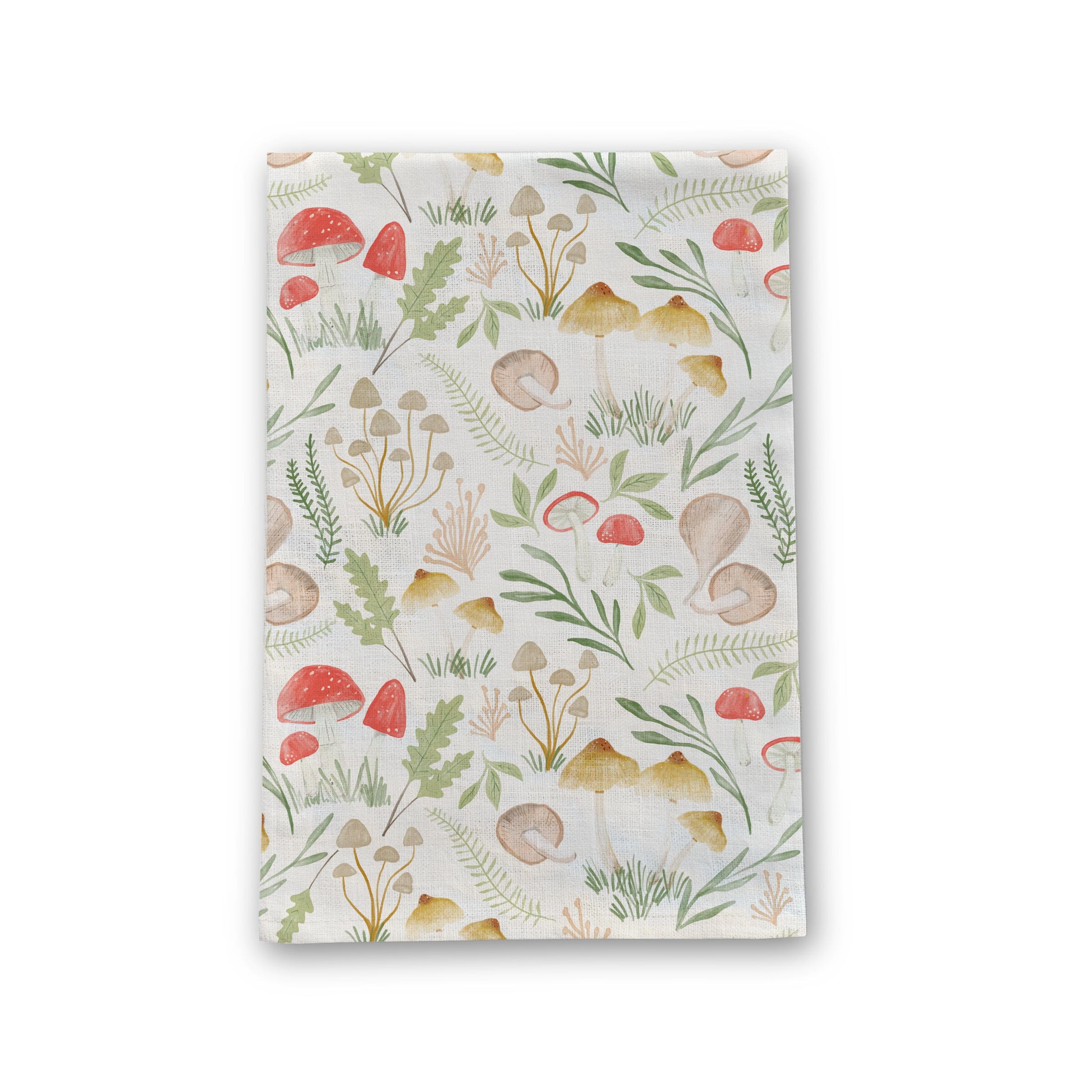 Mushroom Forest Linen Tea Towel - Ramona & Ruth 
