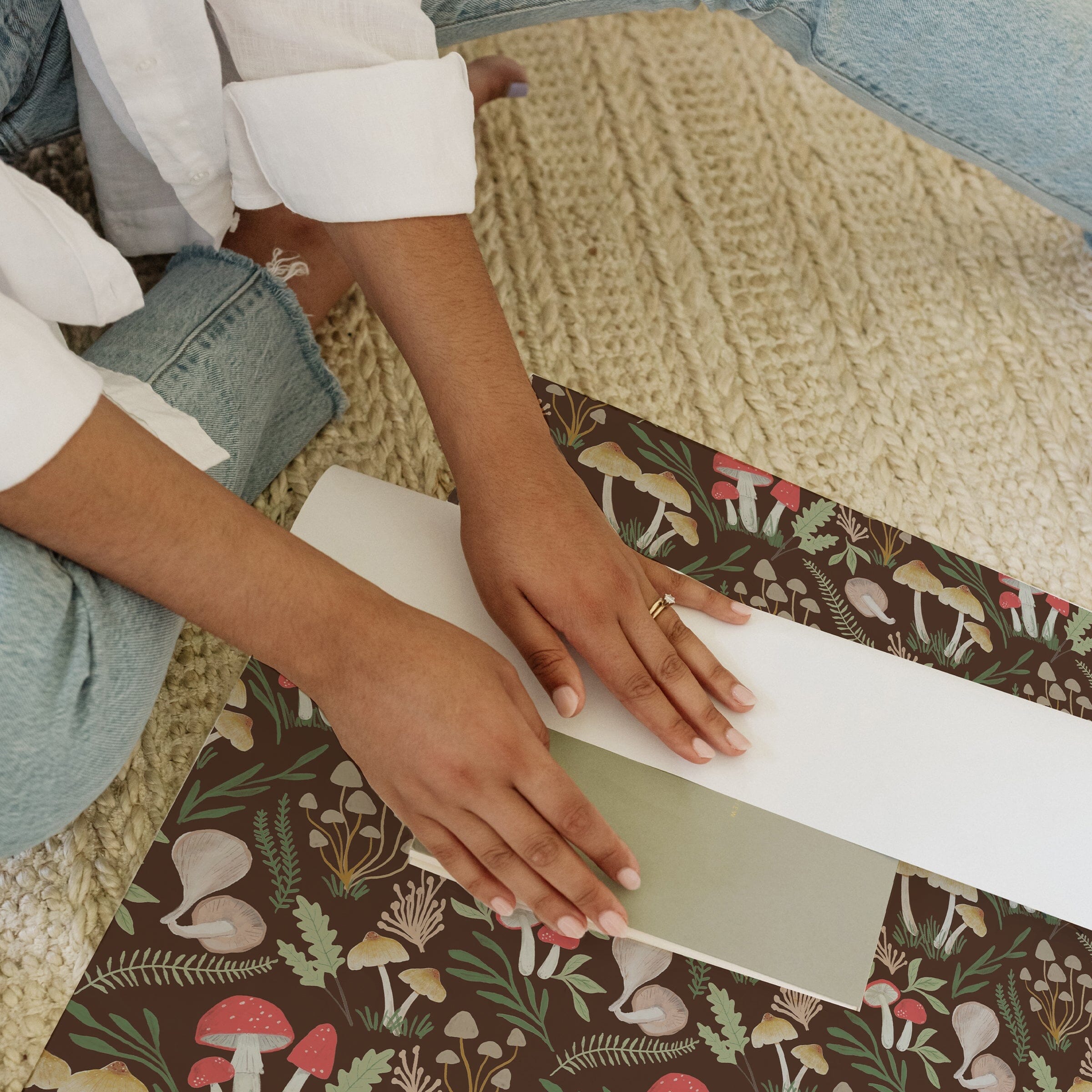 Mushrooms Gift Wrap Roll - Ramona & Ruth 