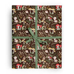 Mushrooms Gift Wrap Roll - Ramona & Ruth 