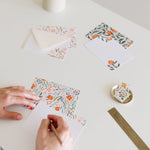 Orange Vine Flat Notes | Boxed Set of 6 - Ramona & Ruth 