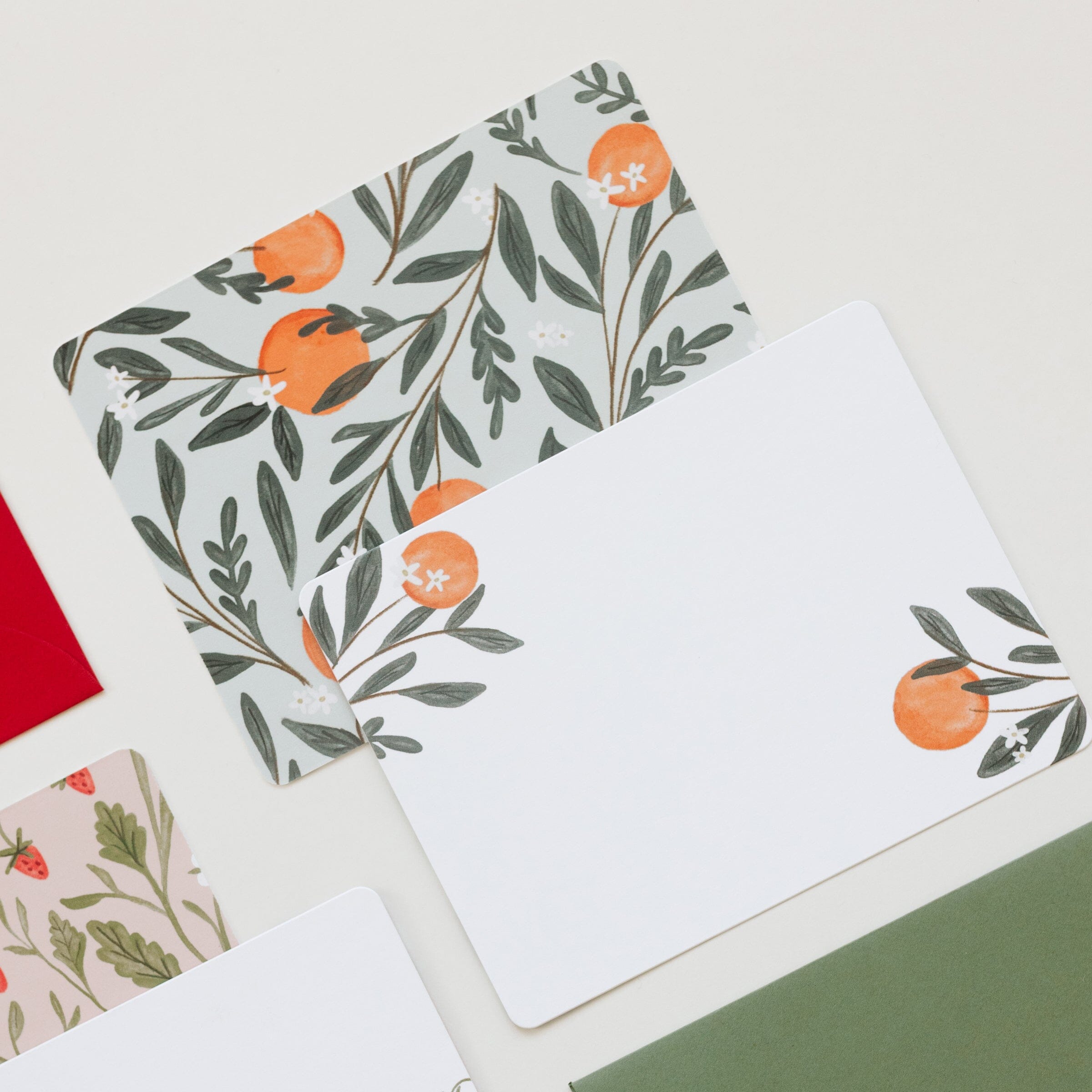 Orange Vine Flat Notes | Boxed Set of 6 - Ramona & Ruth 