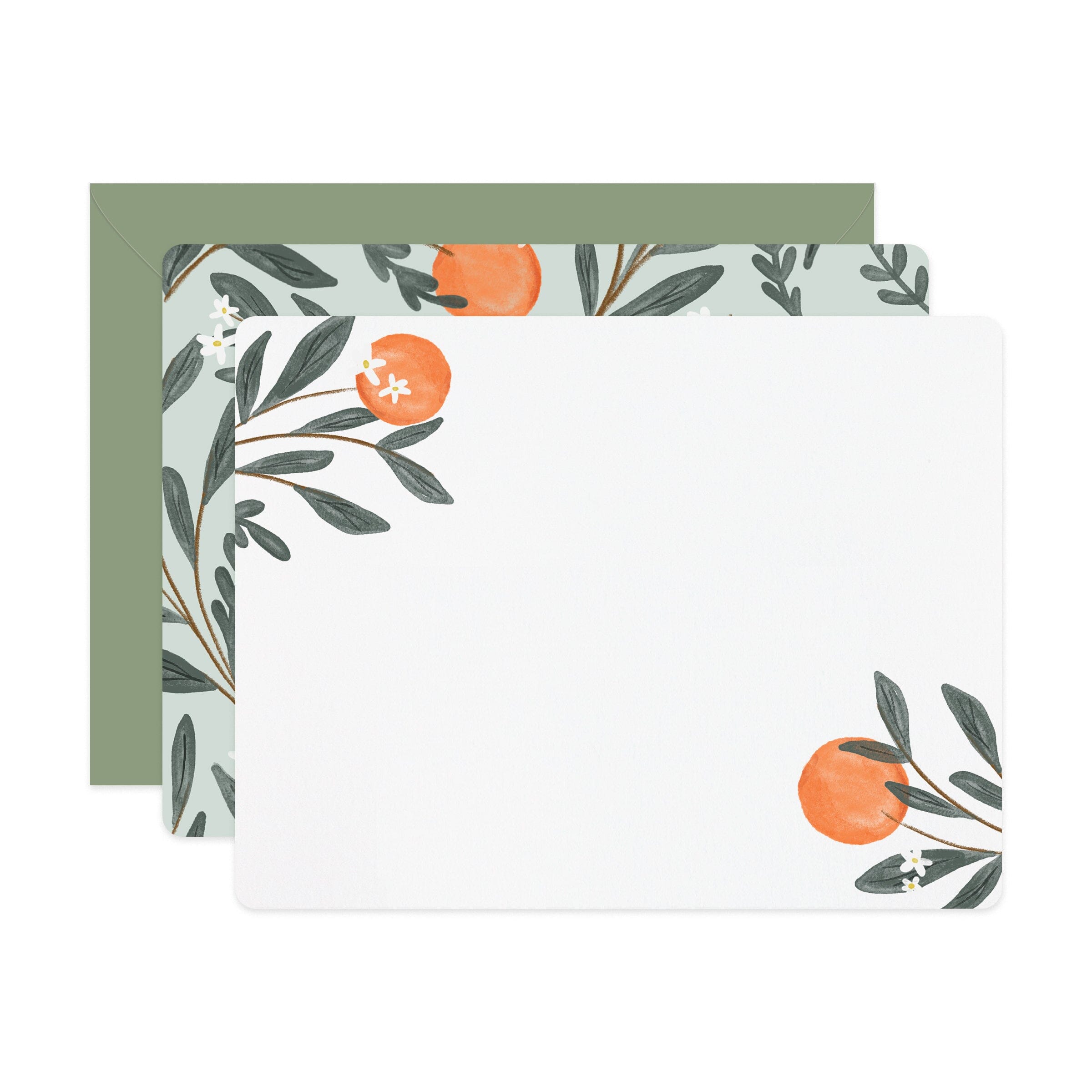 Orange Vine Flat Notes | Boxed Set of 6 - Ramona & Ruth 