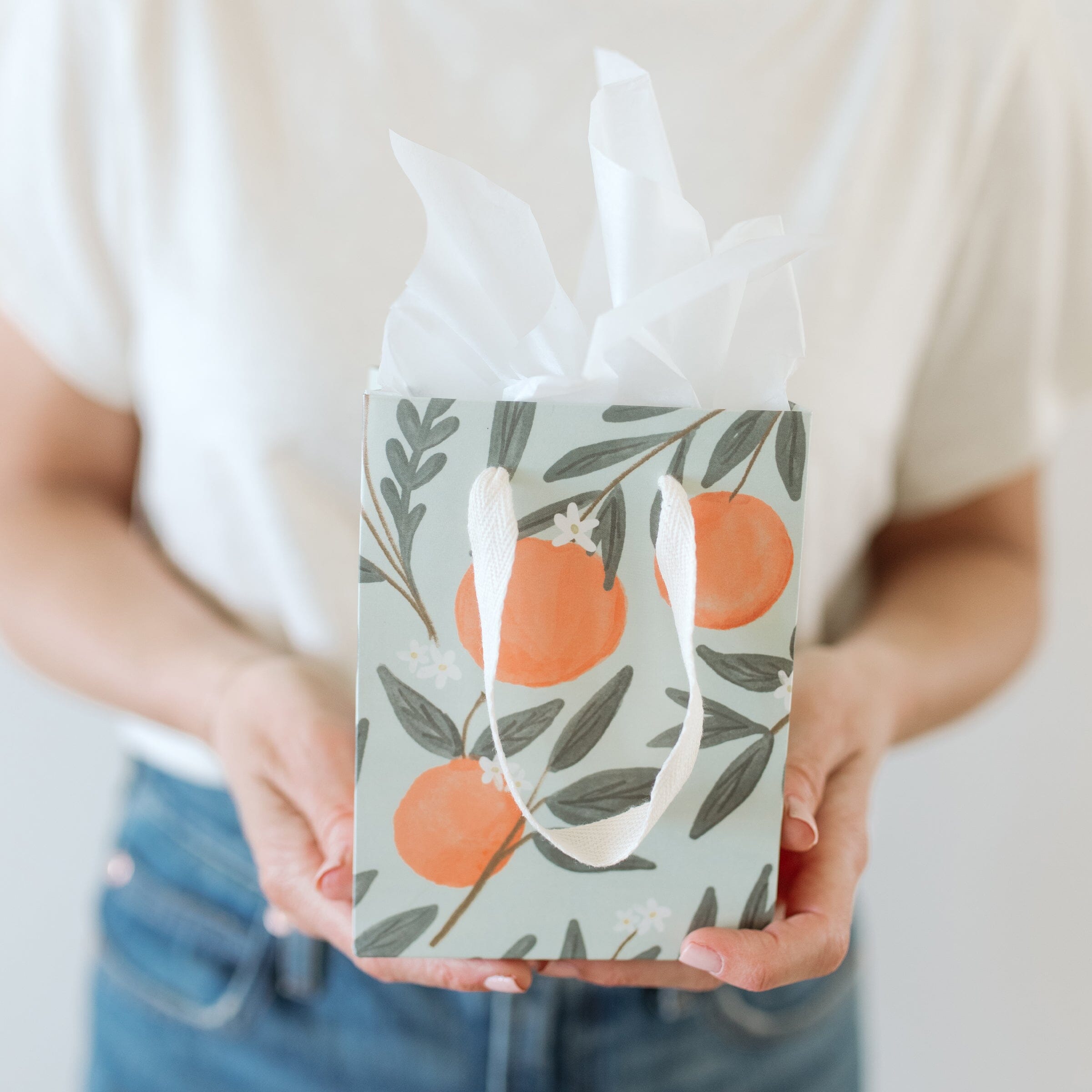 Orange Vines Gift Bag - Ramona & Ruth 