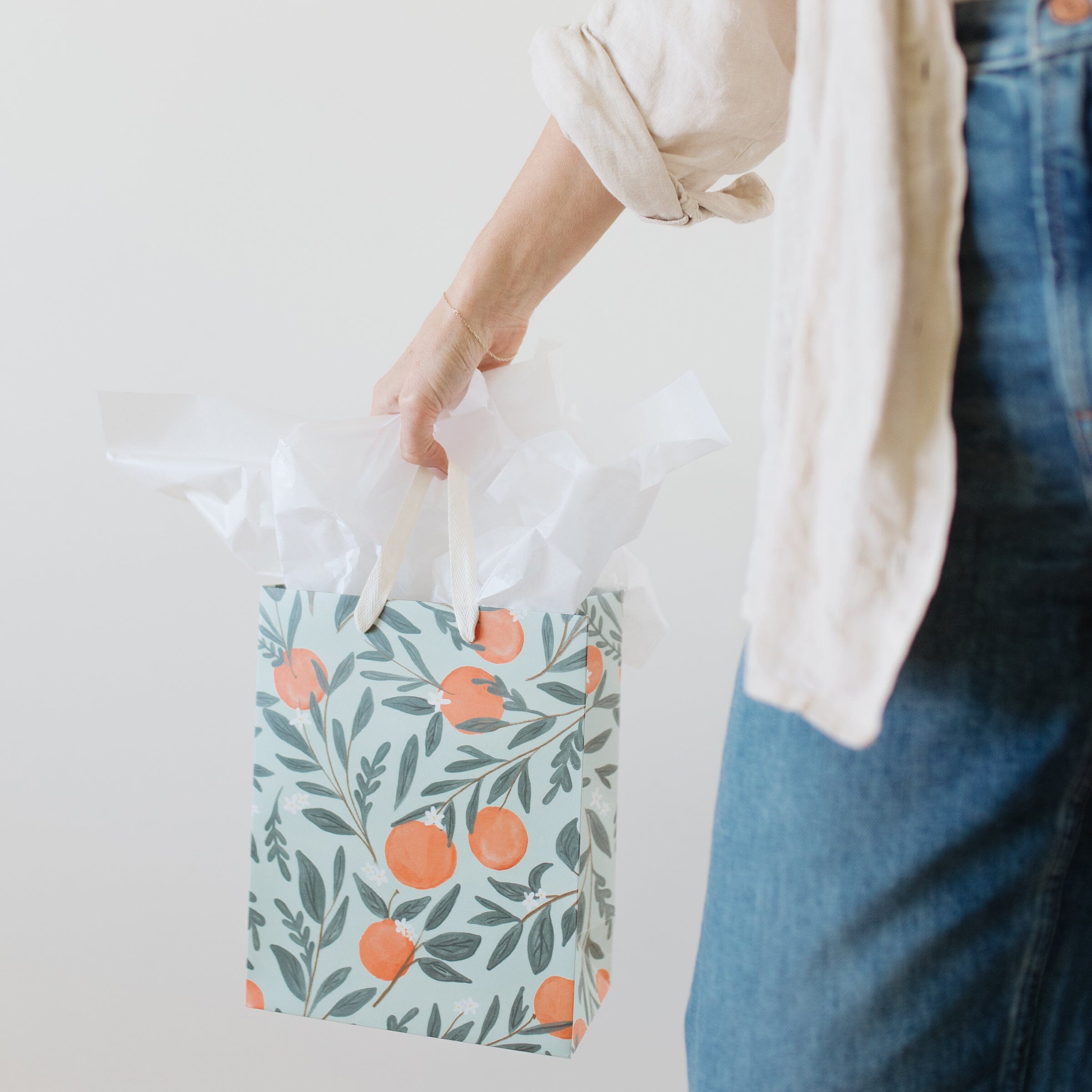 Orange Vines Gift Bag - Ramona & Ruth 