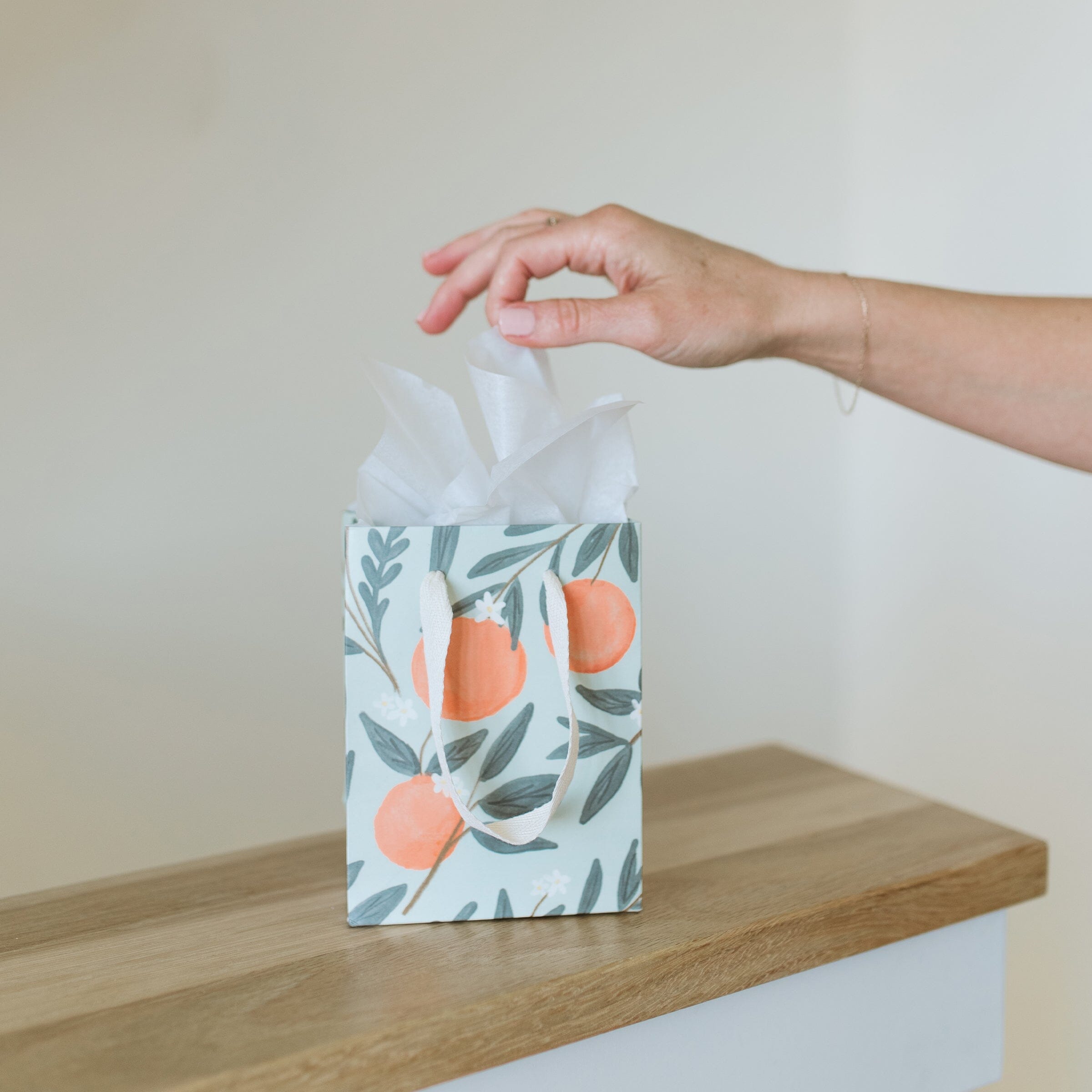 Orange Vines Gift Bag - Ramona & Ruth 