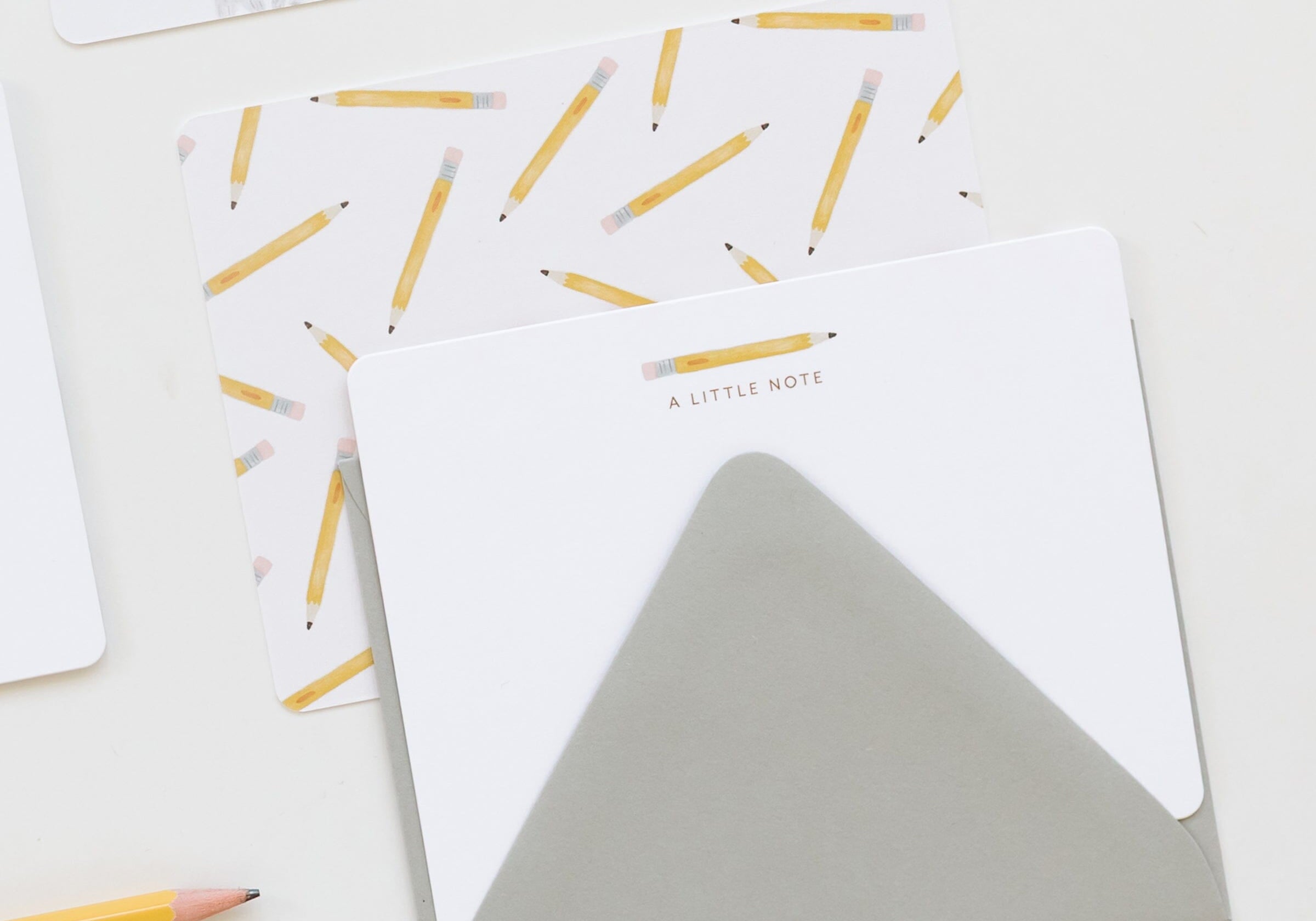 Pencil Flat Notes | Boxed Set of 6 - Ramona & Ruth 