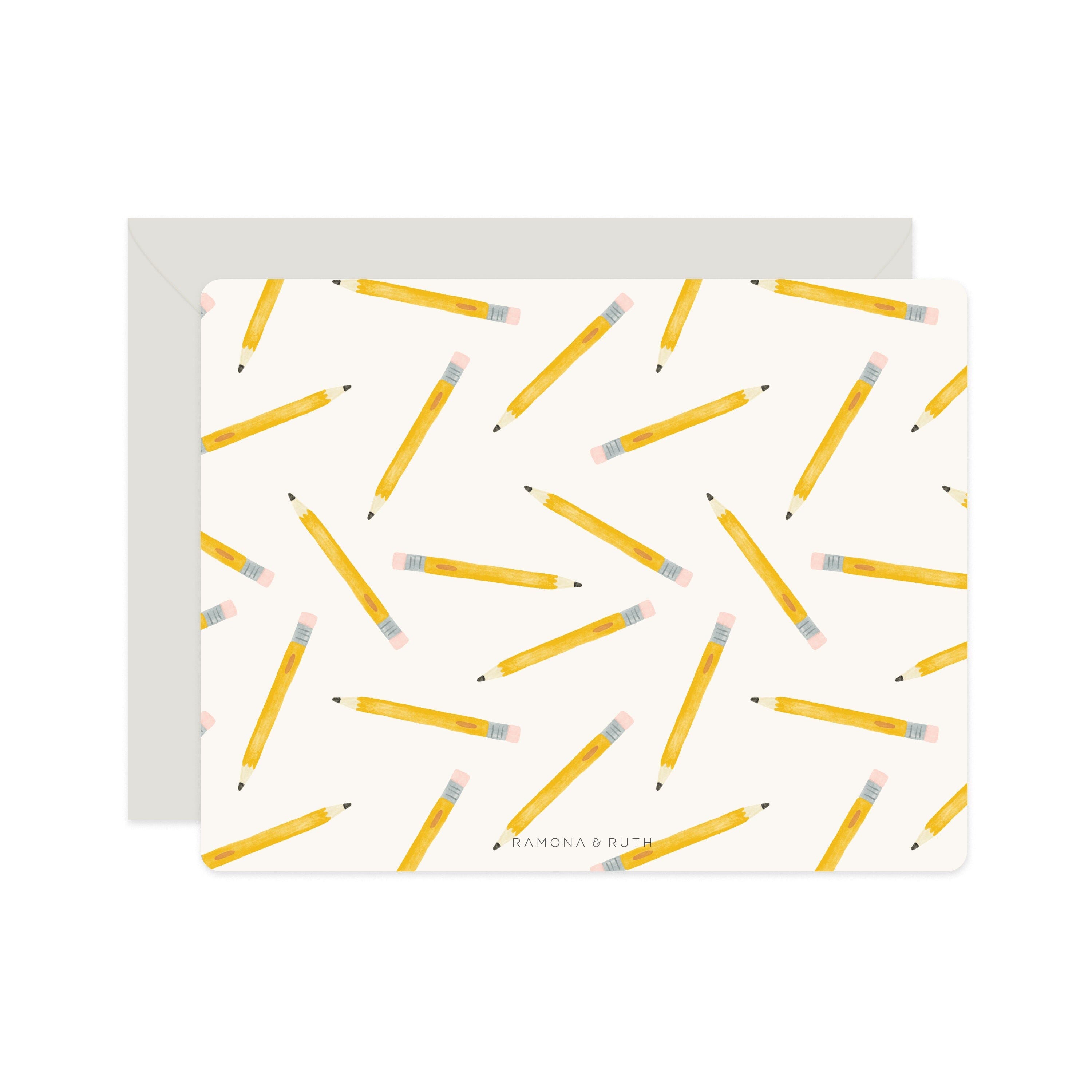 Pencil Flat Notes | Boxed Set of 6 - Ramona & Ruth 