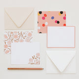 Pink Floral Flat Notes | Boxed Set of 6 - Ramona & Ruth 