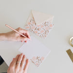 Pink Floral Flat Notes | Boxed Set of 6 - Ramona & Ruth 
