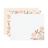 Pink Floral Flat Notes | Boxed Set of 6 - Ramona & Ruth 
