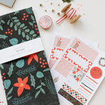 Poinsettia Linen Tea Towel - Ramona & Ruth 