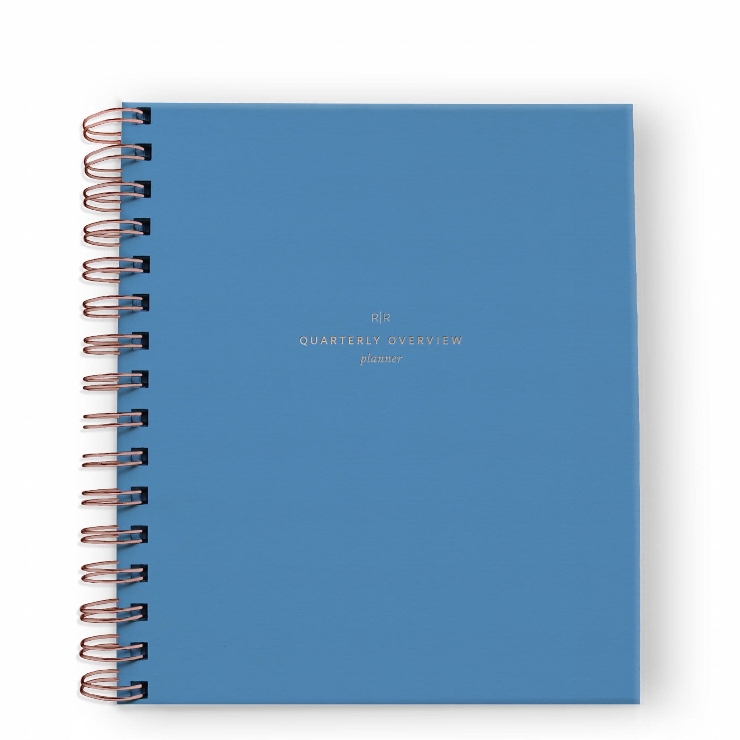 Quarterly Overview Planner - Ramona & Ruth Mediterranean Blue Standard Cover 