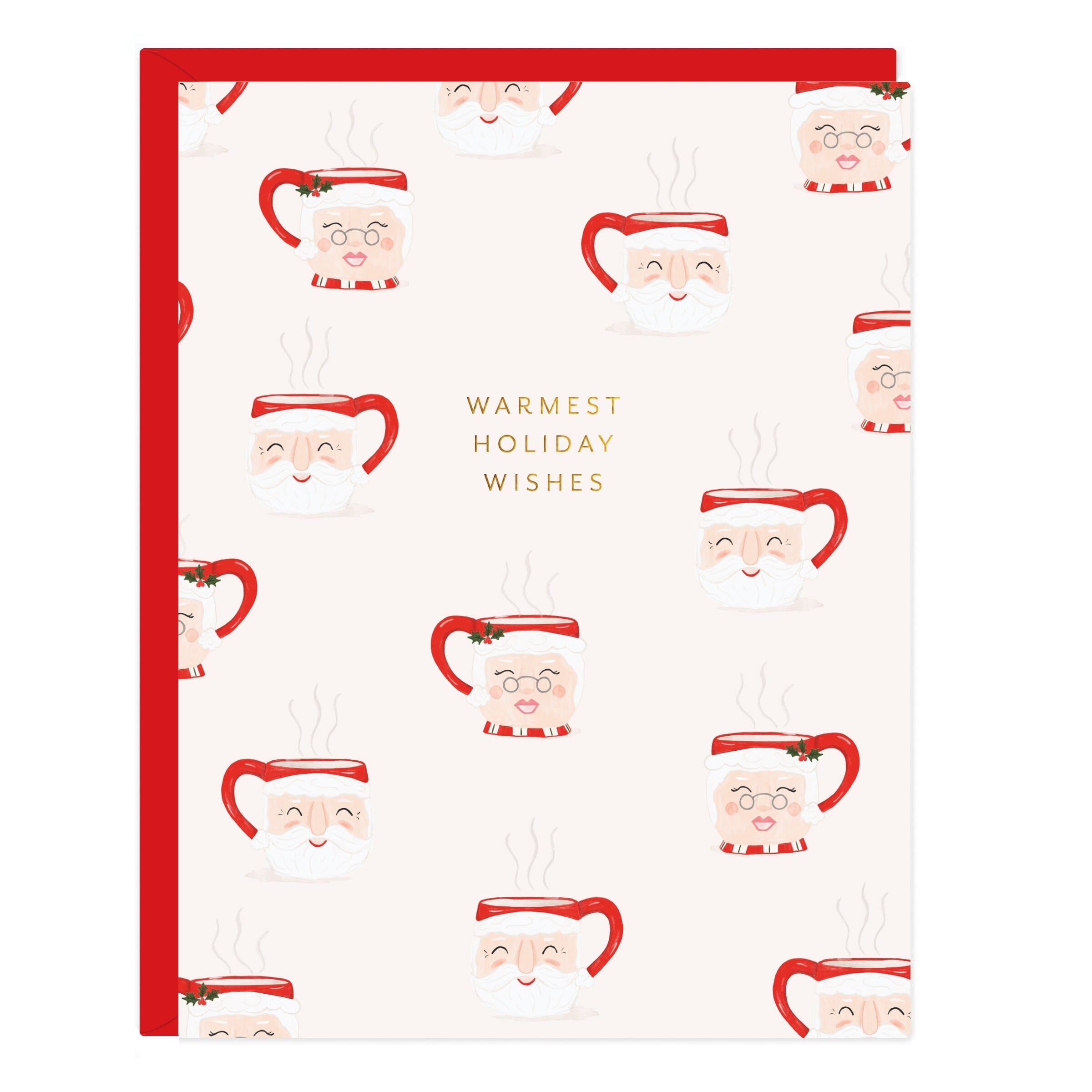 Santa Mugs Holiday Card - Ramona & Ruth 