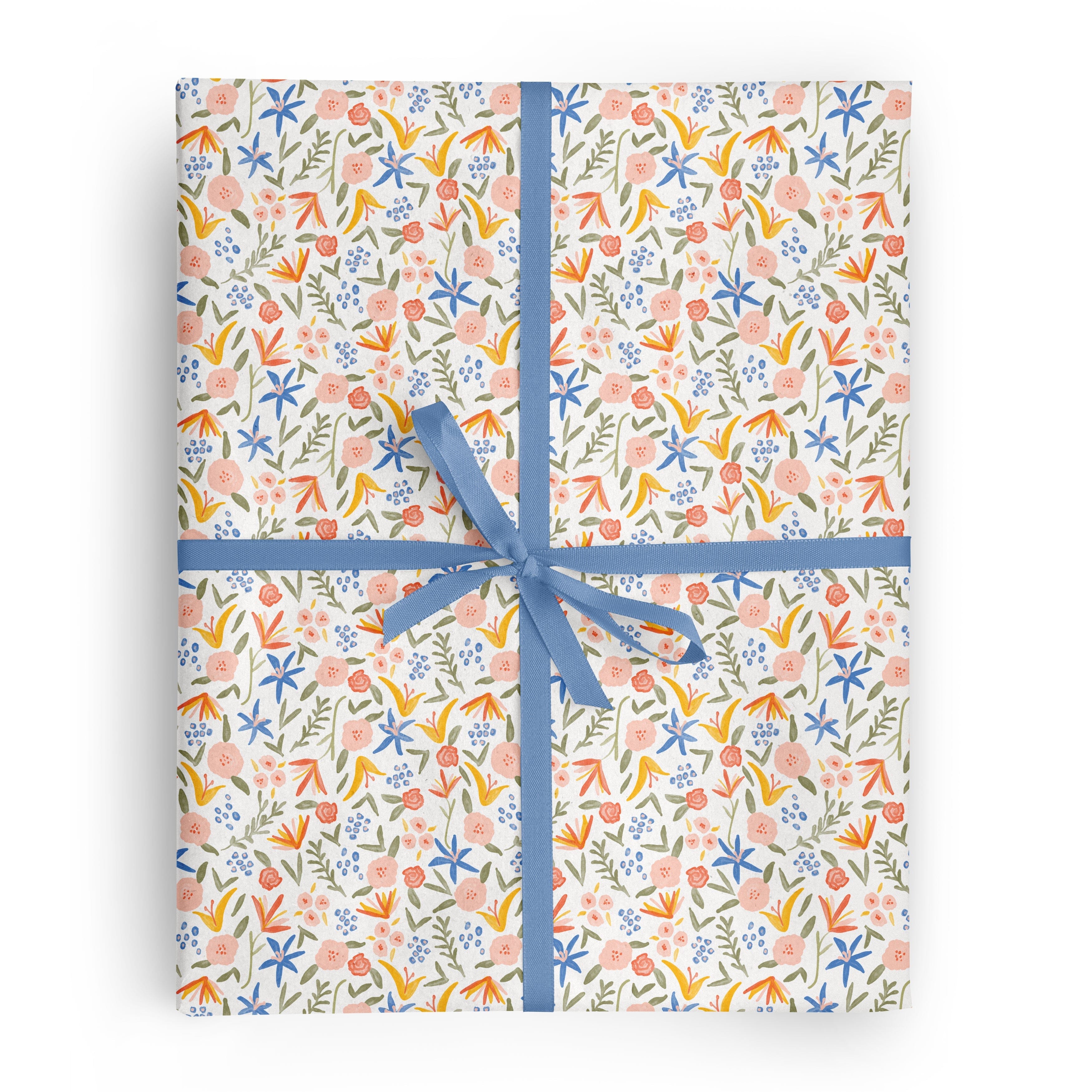 Spicy Floral Gift Wrap Roll - Ramona & Ruth 