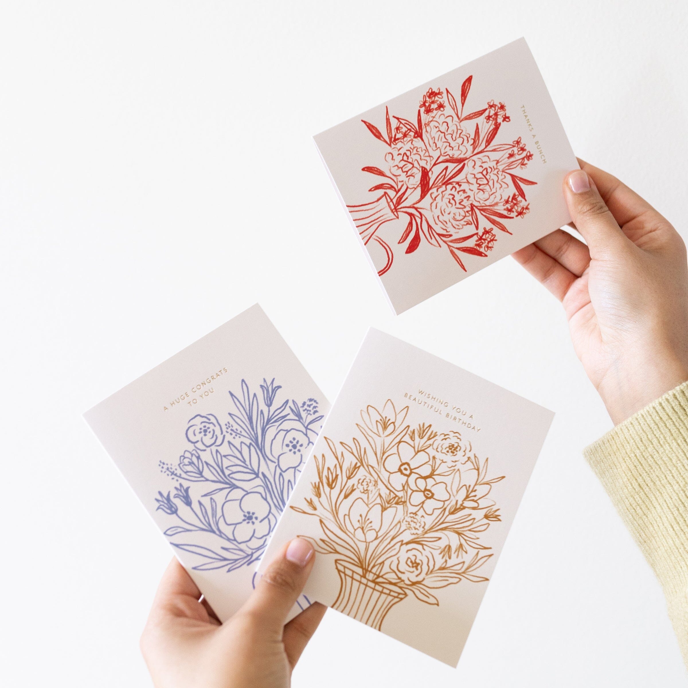 Thanks Bunch Bouquet Card - Ramona & Ruth 
