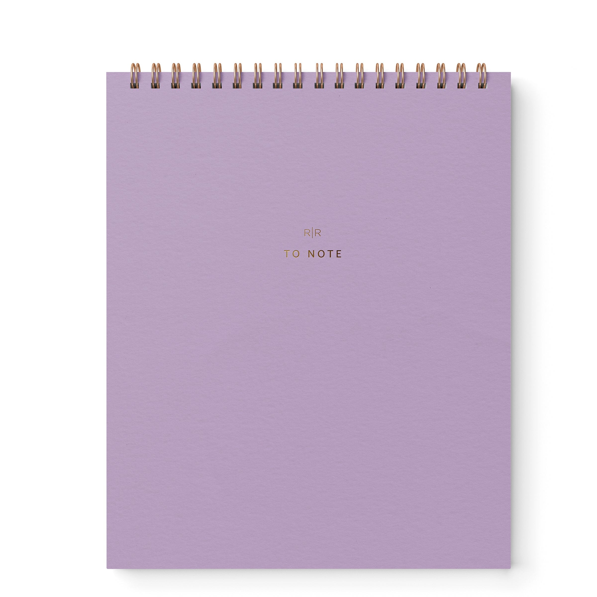 To Note Lined Notebook - Ramona & Ruth Lavender 