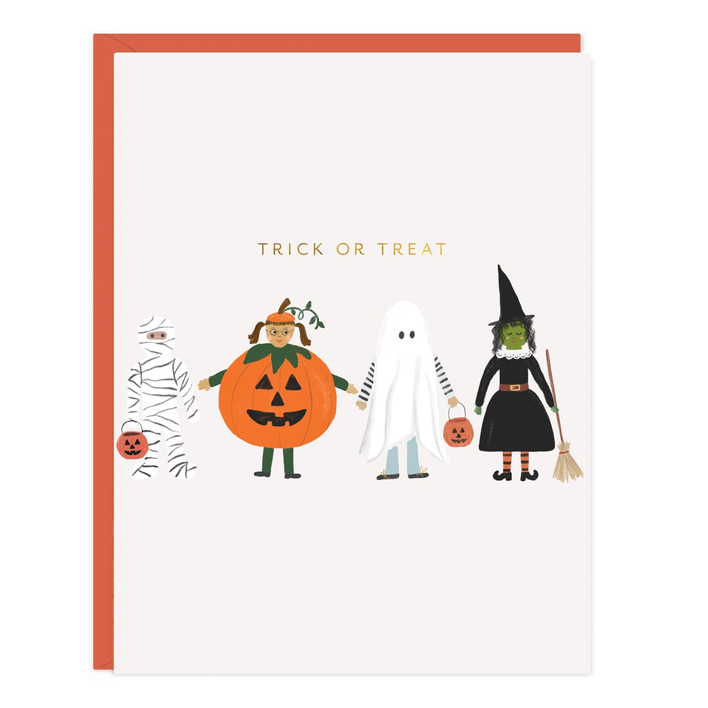 Trick Or Treaters Greeting Card - Ramona & Ruth 