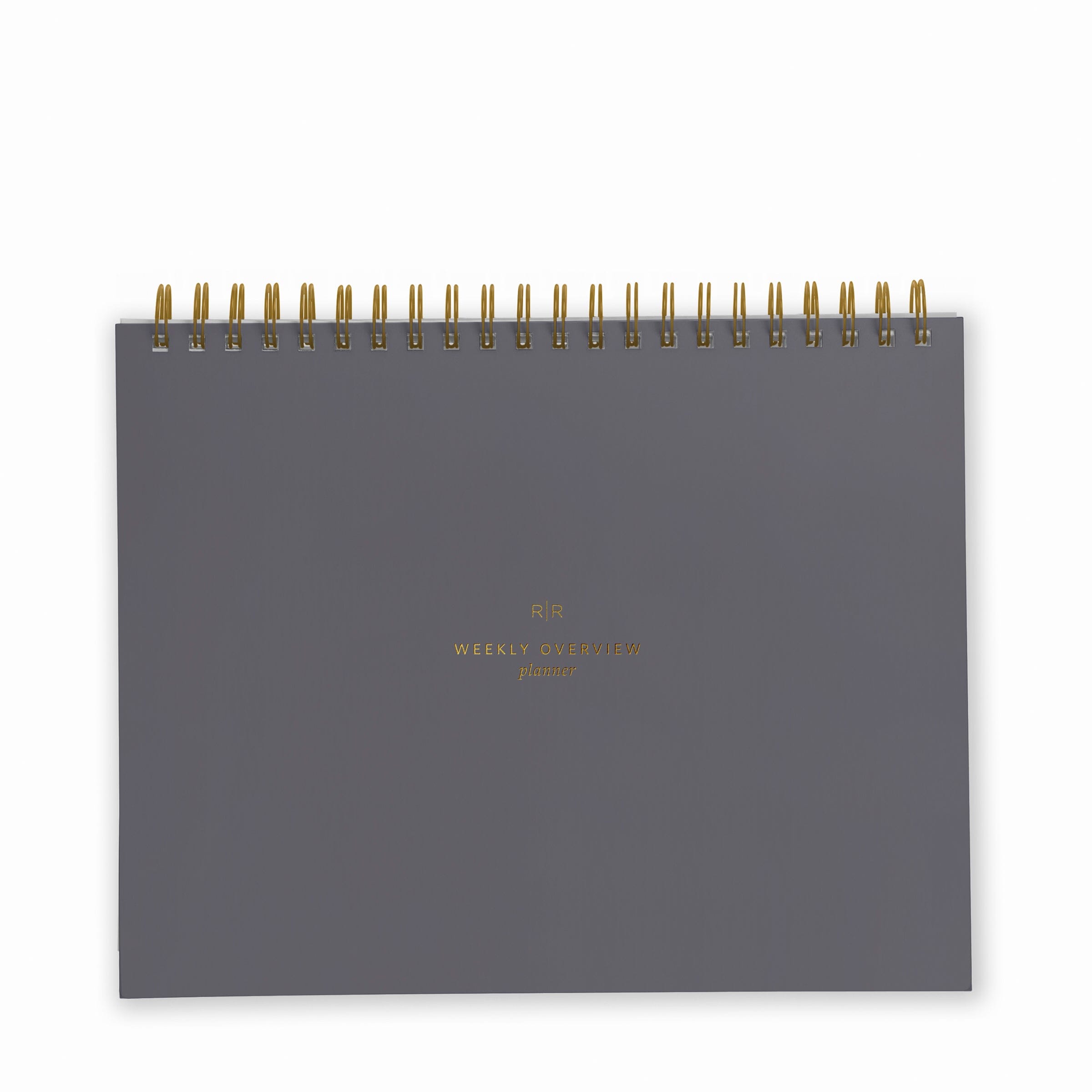 Weekly Overview Planner - Ramona & Ruth Charcoal 