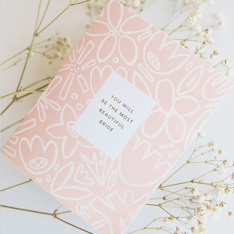 Beautiful Bride Floral Card - Ramona & Ruth