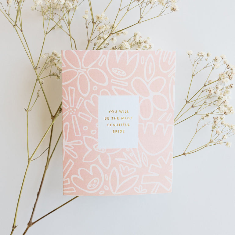 Beautiful Bride Floral Card - Ramona & Ruth