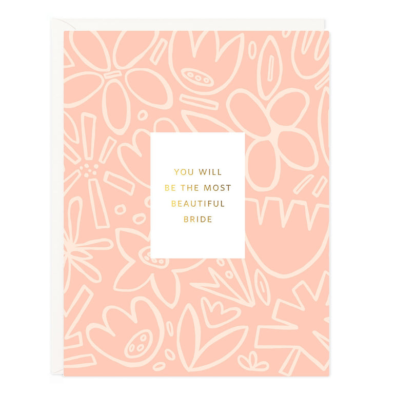 Beautiful Bride Floral Card - Ramona & Ruth