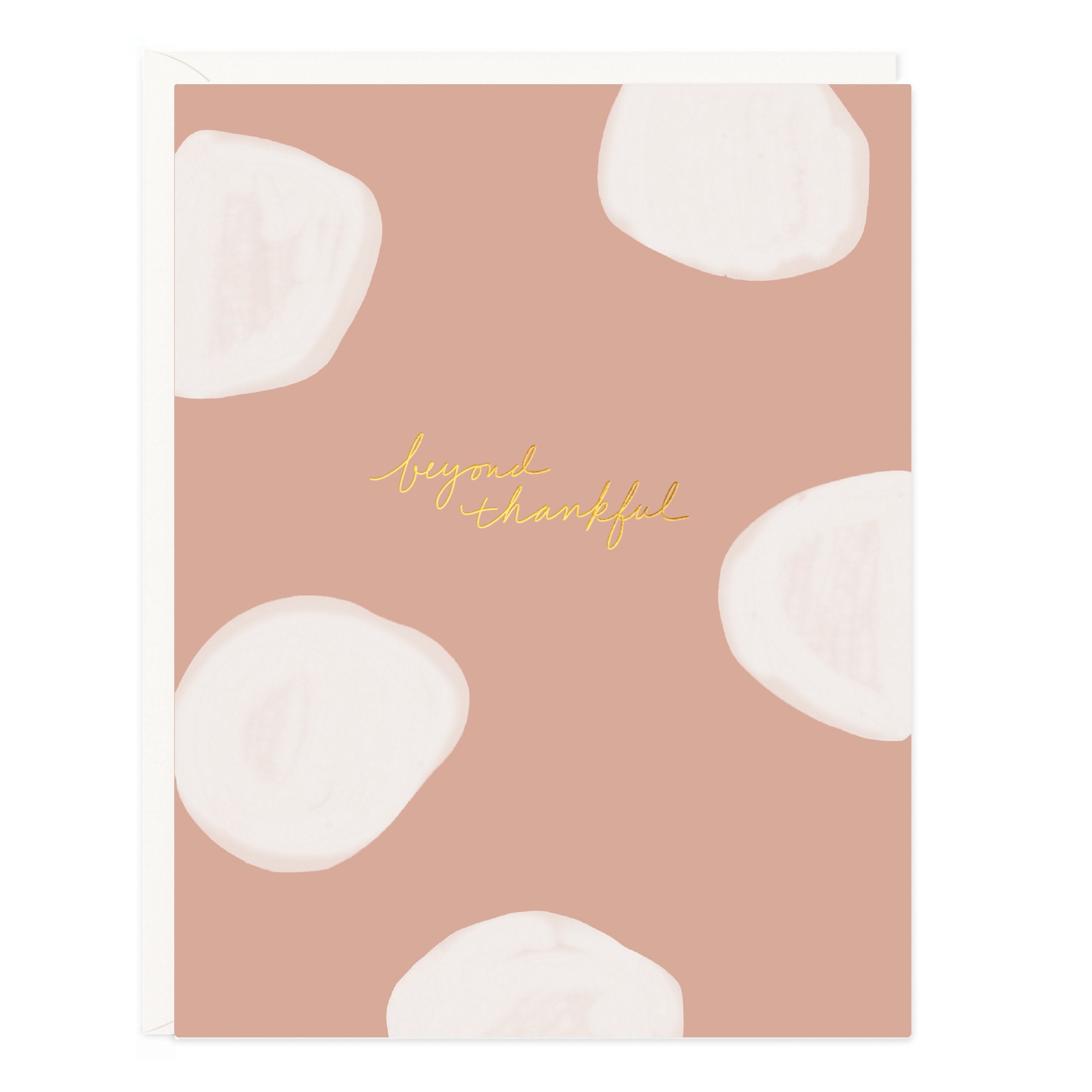 Beyond Thankful Dots Rose Card - Ramona & Ruth