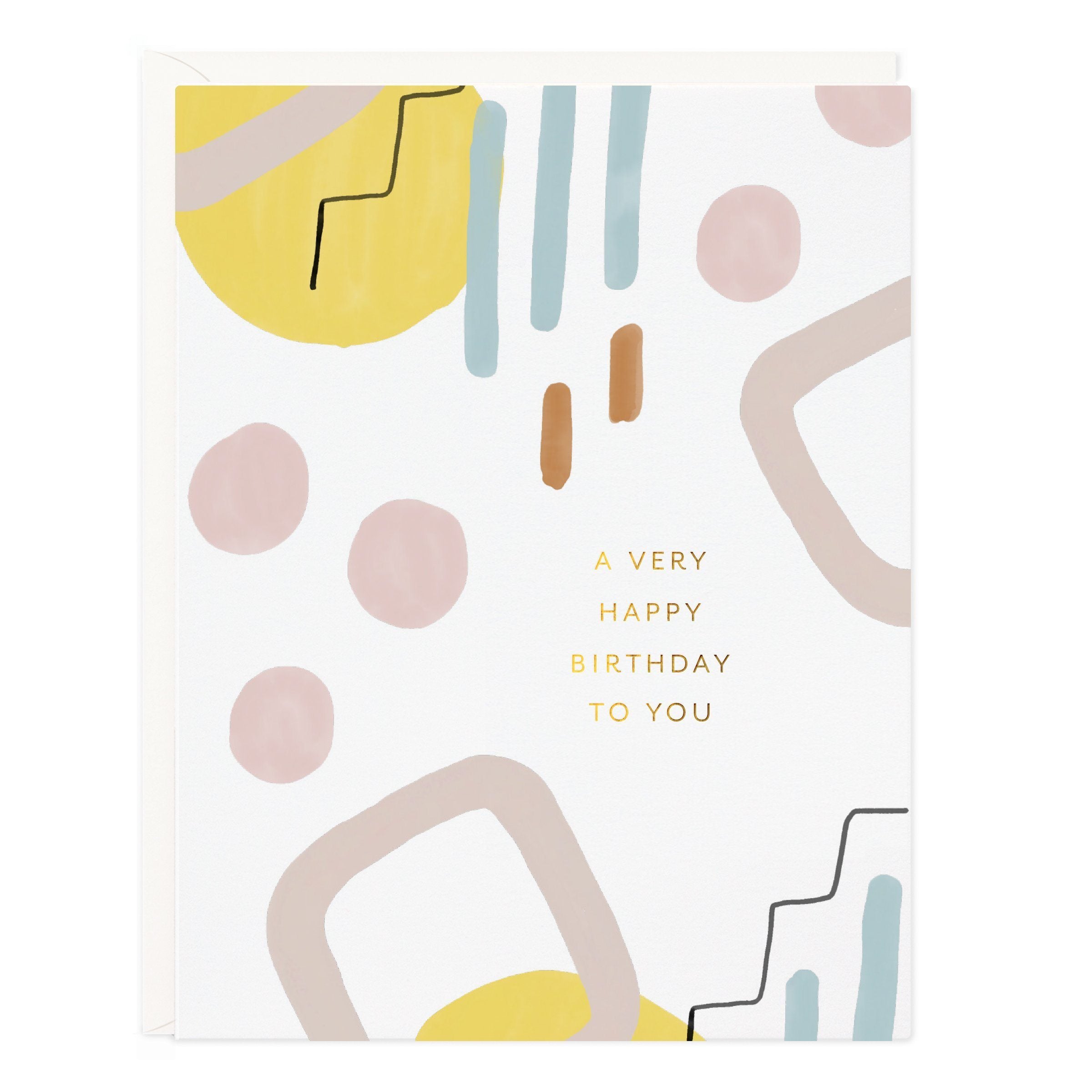 Birthday Abstract Card - Ramona & Ruth
