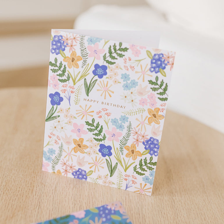 Birthday Floral Burst Card - Ramona & Ruth 