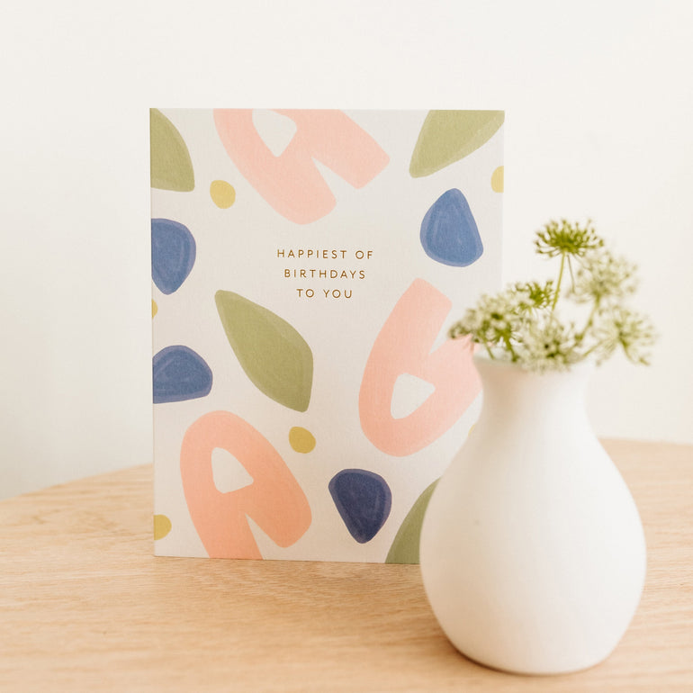 Birthday Floral Confetti Card - Ramona & Ruth 