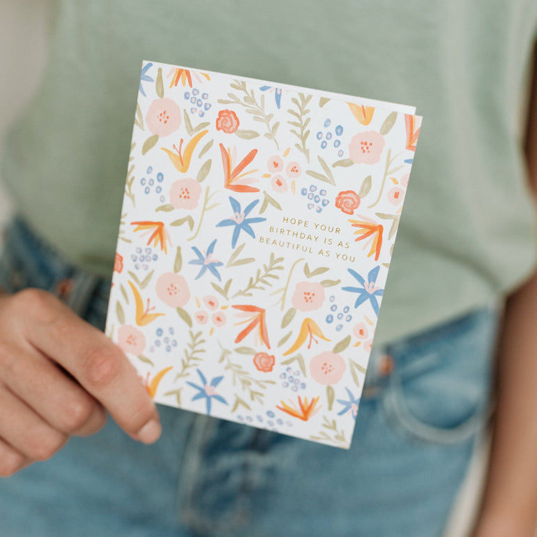 Birthday Floral Spice Card - Ramona & Ruth 