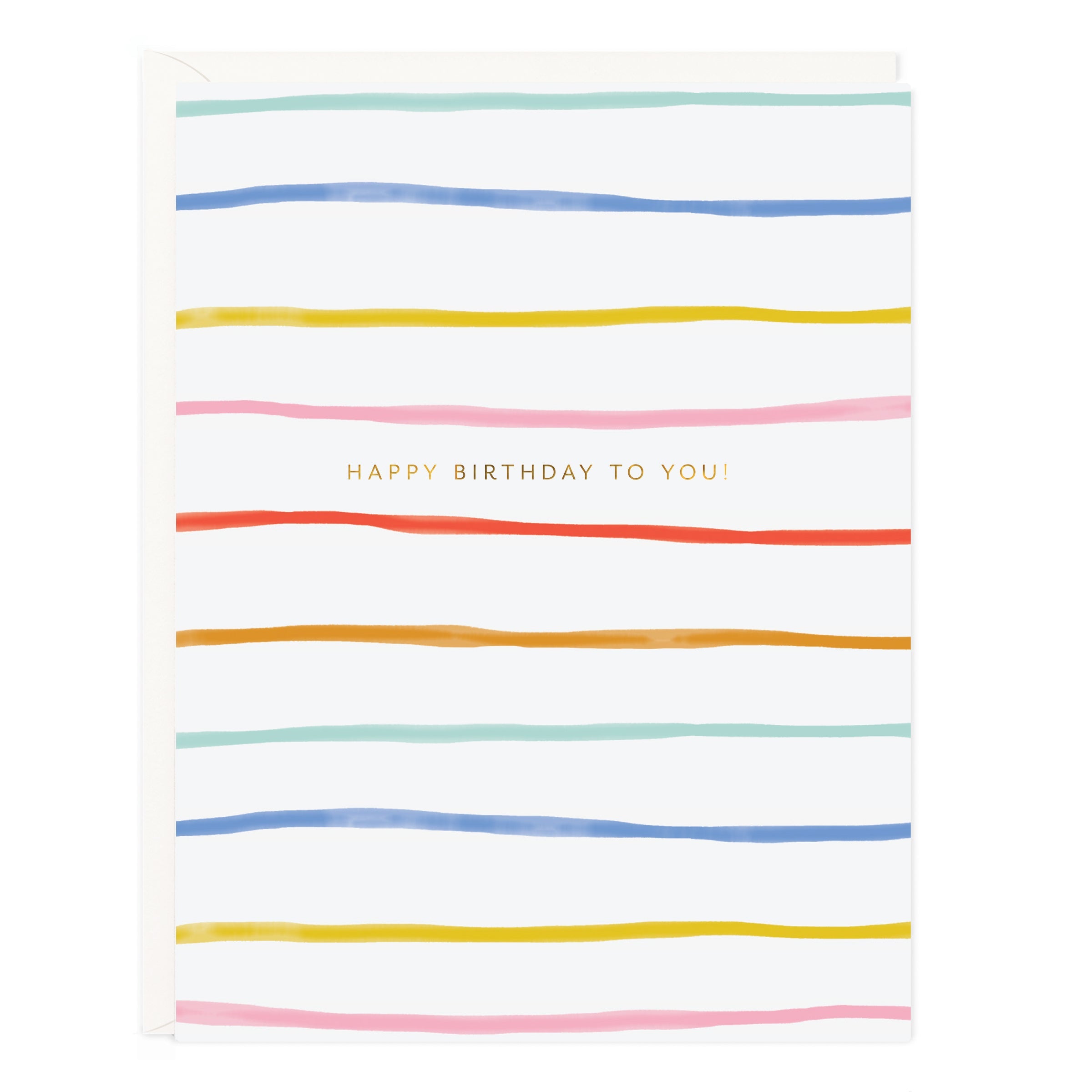 Birthday Stripes Card - Ramona & Ruth 