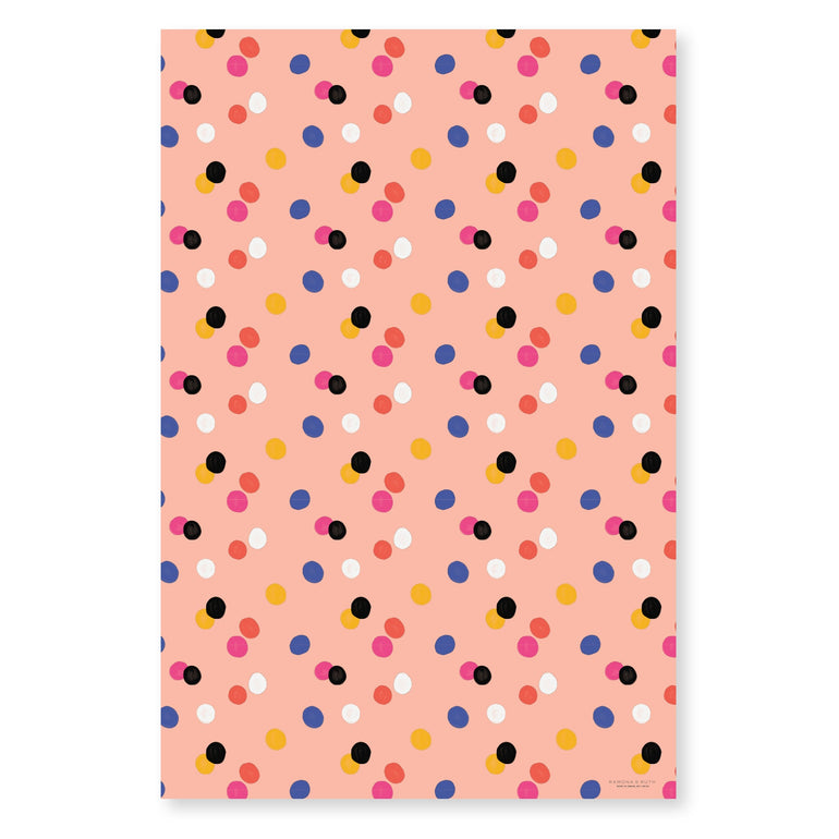 Bright Dot Gift Wrap - Ramona & Ruth 