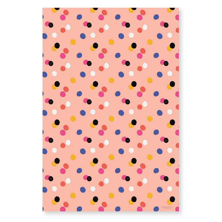 Bright Dot Gift Wrap - Ramona & Ruth 