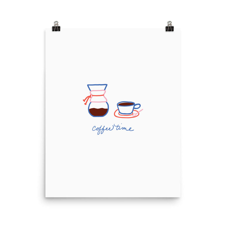 Coffee Time Art Print - Ramona & Ruth 16″×20″ 