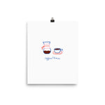 Coffee Time Art Print - Ramona & Ruth 8″×10″ 