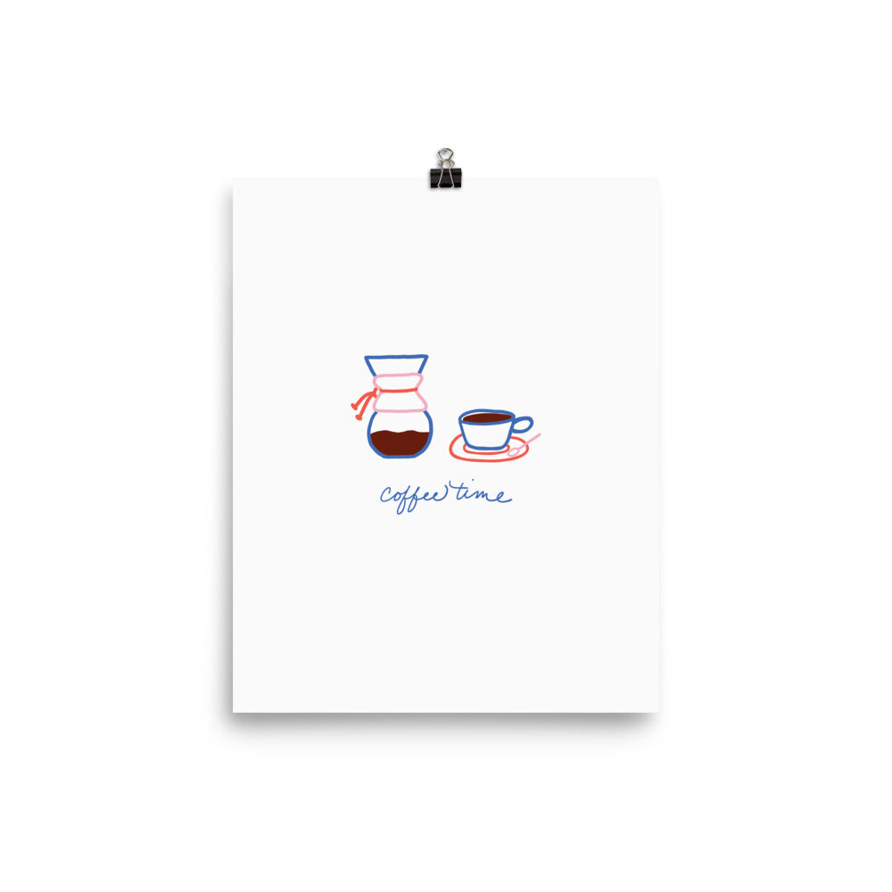 Coffee Time Art Print - Ramona & Ruth 8″×10″ 