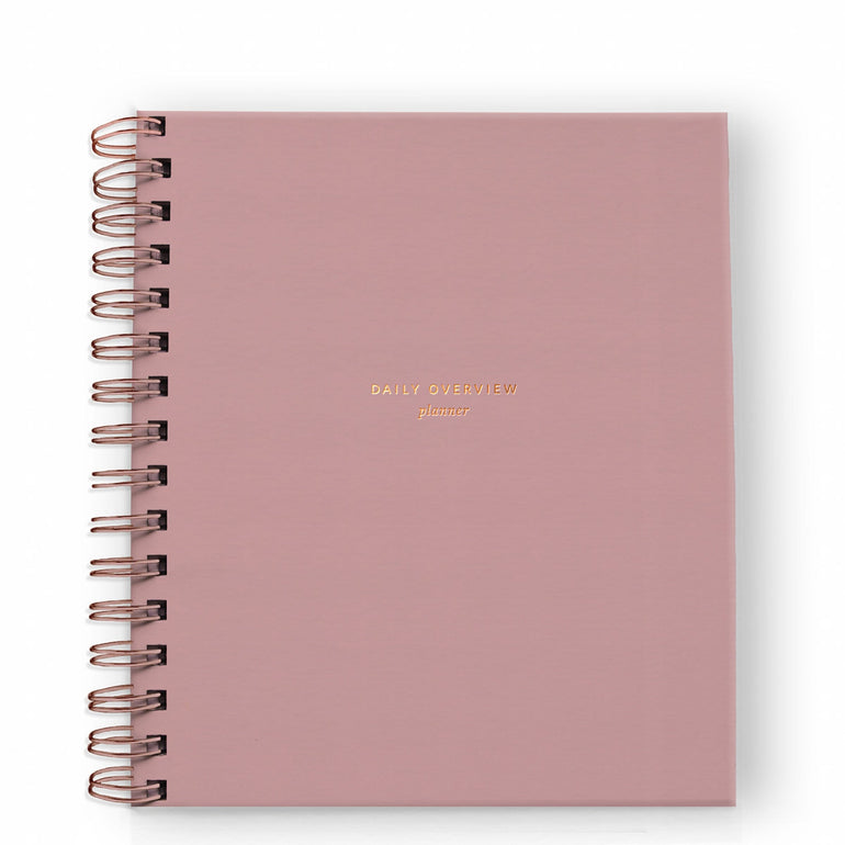 Daily Overview Planner - 5 Colors - Ramona & Ruth Dusty Rose 