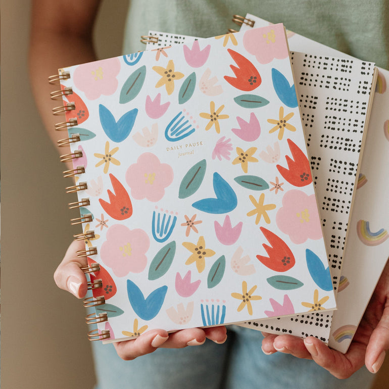 Daily Pause Journal in Floral Party - Ramona & Ruth 