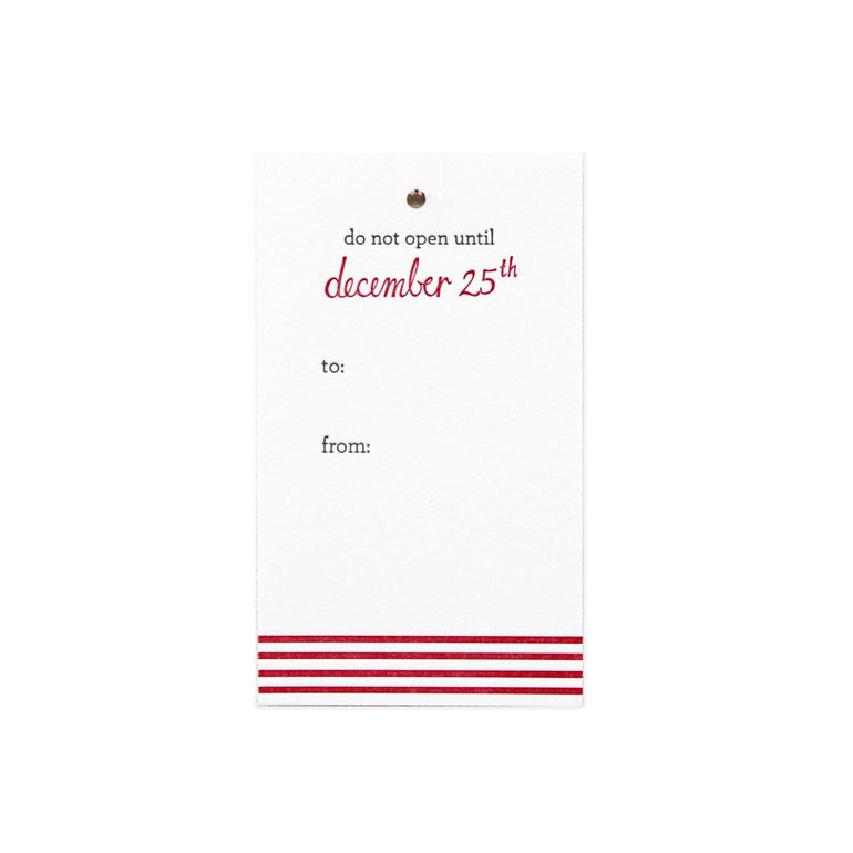 Do Not Open Christmas Gift Tag Set - Ramona & Ruth
