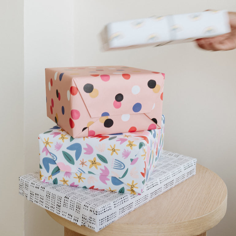 Dotty Gift Wrap - Ramona & Ruth 