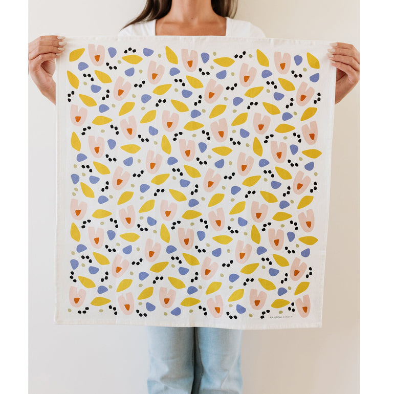 Floral Garden Tea Towel - Ramona & Ruth 