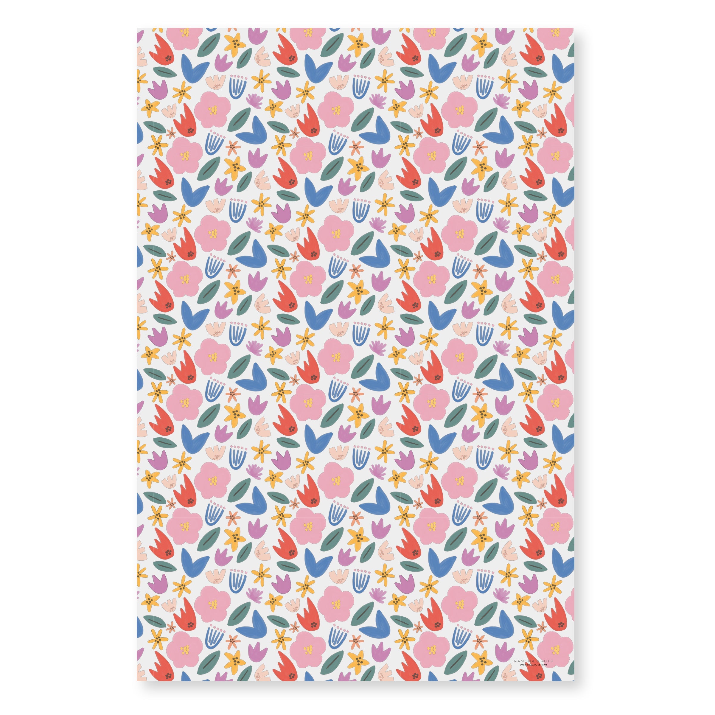 Floral Party Gift Wrap - Ramona & Ruth 