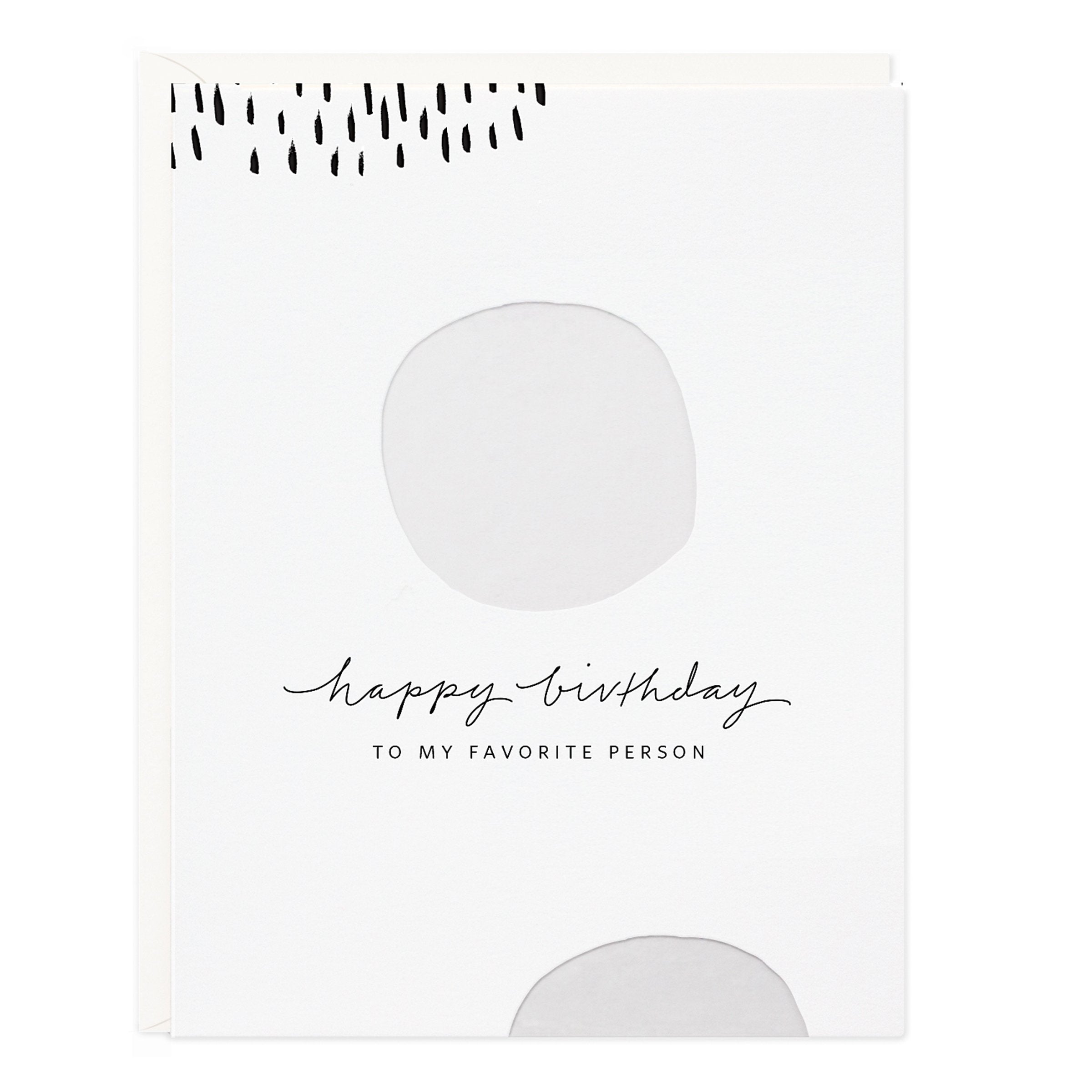 Happy Birthday White Dots Card - Ramona & Ruth
